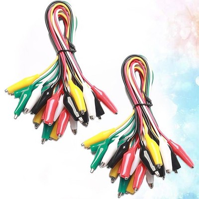 20 Pcs Test Set Wire Probe Tester Small Jumper Cables Pcb Clip