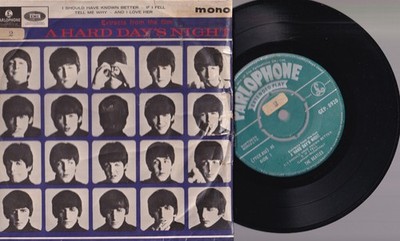 The Beatles   Extracts From The Film A Hard Day's Night 7'' EP 45 India