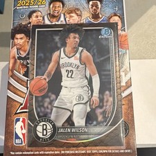 Topps Jalen Wilson Brooklyn Nets 2025/26 Bowman Chrome REPTILIAN  BCV-60