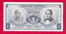 Colombia 1 peso oro 1974 pick #404e Uncirculated
