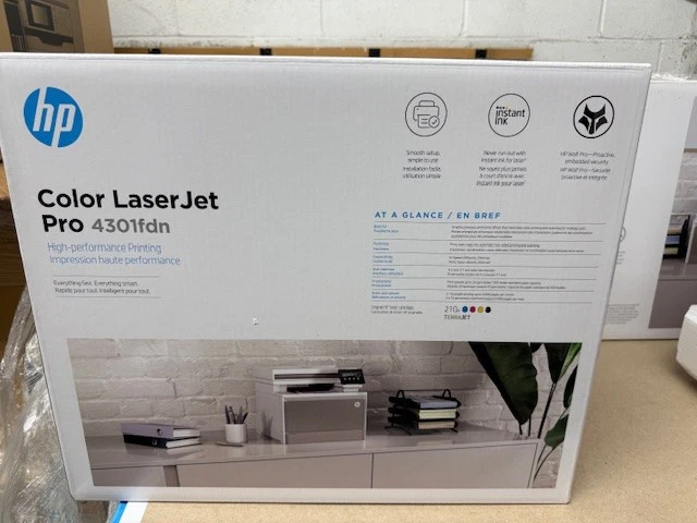 HP Color LaserJet Pro MFP 4301fdn 1 year warranty Sealed Box 4RA81FR - Image 3 of 4