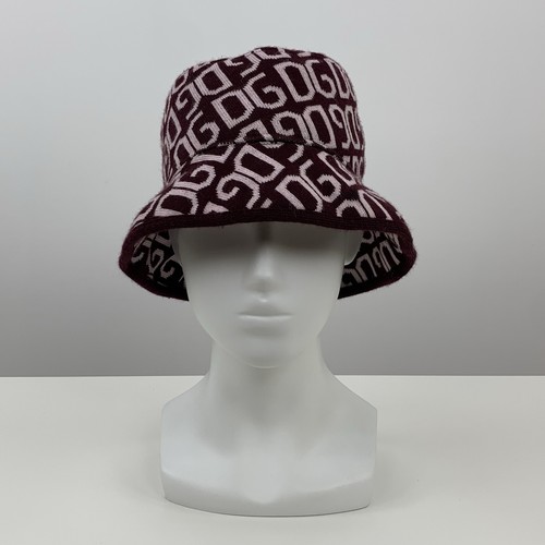 Cappello vintage DOLCE & GABBANA D&G Italia unisex monogramma lana/acrilico secchiello OS - Foto 3 di 14