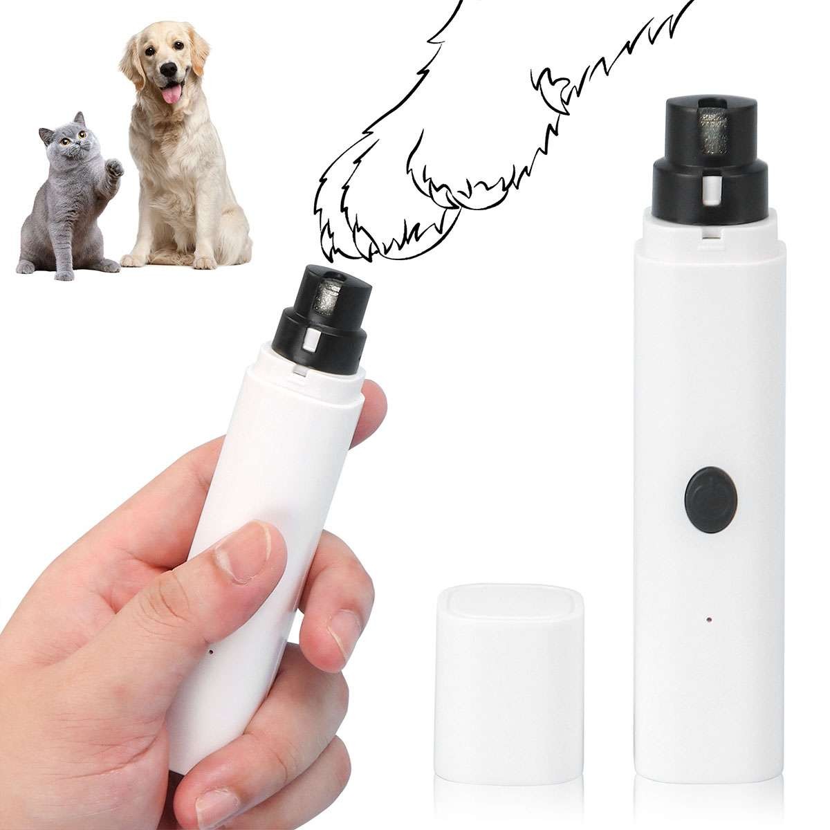 Electric Dog Cat Nail Grinder Pet Trimmer USB Charge Clipper Professional New
