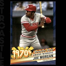 Joe Morgan 2020 Topps Decades’ Best Blue #DB-45 Cincinnati Reds ⚾ Baseball Card