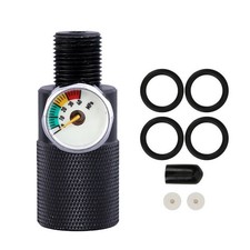 Compact and Filling Station Adapter with Pressure Gauge Easy to Use