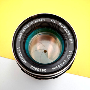Minolta MC Rokkor-PF 55mm f/1.7 Lens. Serviced Jan 2026 *Exc. Cond.* refbj