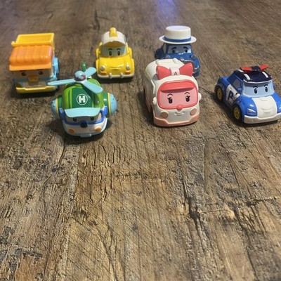 Lot of Robocar Poli Diecast Vehicles Cars Toys Poli