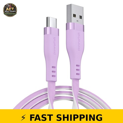 #ad #ad Powertek USB A to USB C Fast Charge Cable 6ft Purple $29.99