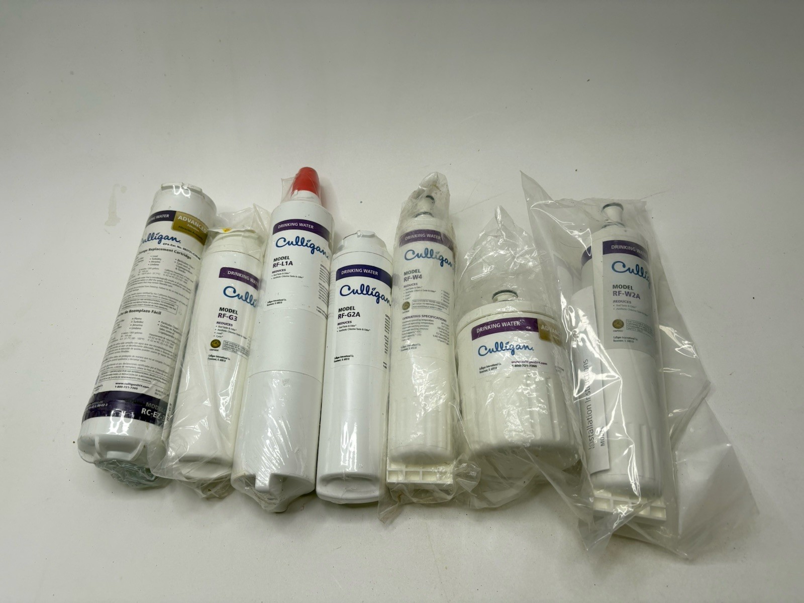 Culligan Water Filter Lot of 7 RCEZ3 RC-EZ1 RC-EZ4 FM-25A Dr