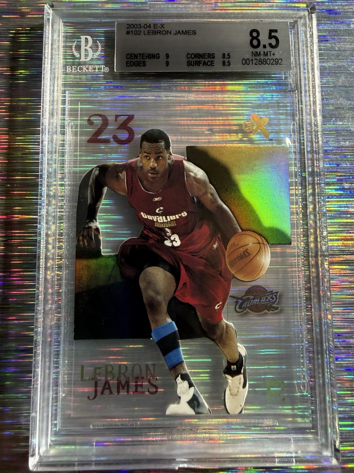LeBron James 2003 Fleer E-X #102 Rookie BGS 8.5 💎🐐📈