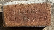 Antique Brick Labeled GLON - INGER PA BRICK