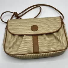 Vintage Liz Claiborne Shoulder Purse Vintage 1983 All Over Logo Print