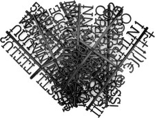 1 Inch Letters for Felt Letter Board, 188 Pieces 1 inch, 1 inch Black