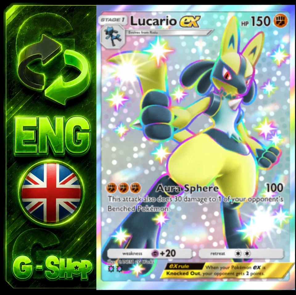 Pokemon TCG POCKET - Lucario Shiny Ex - [🇬🇧ENG] English 🔄Trade - Photo 1/4