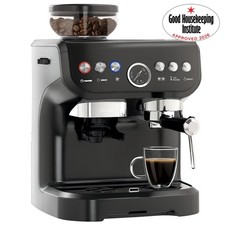 HOMCOM Bean to Cup Coffee Machine Good Housekeeping Institute Approved Black