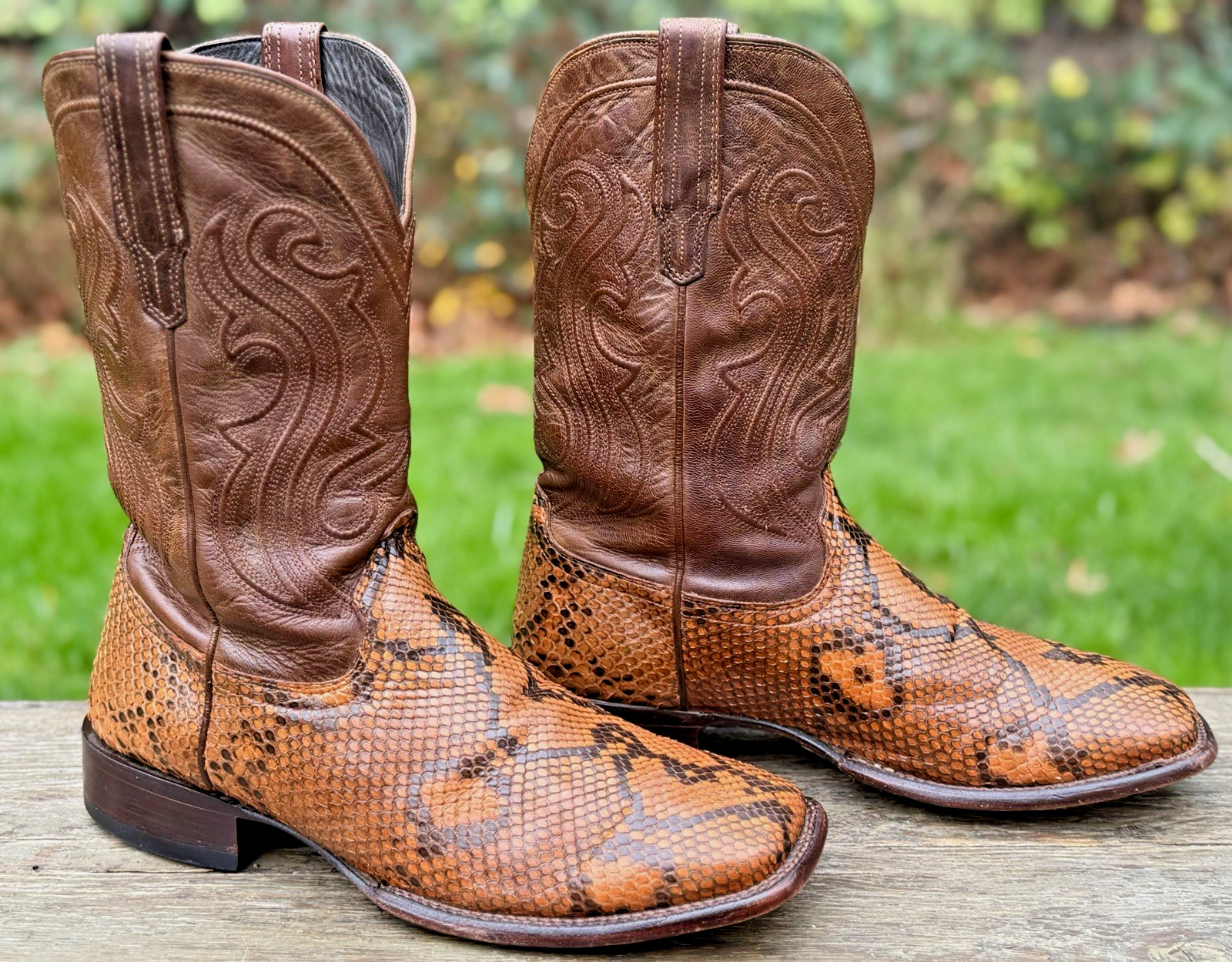 🐍 Tecovas Limited Ed. BLAKE Saddle Python Snake … - image 7