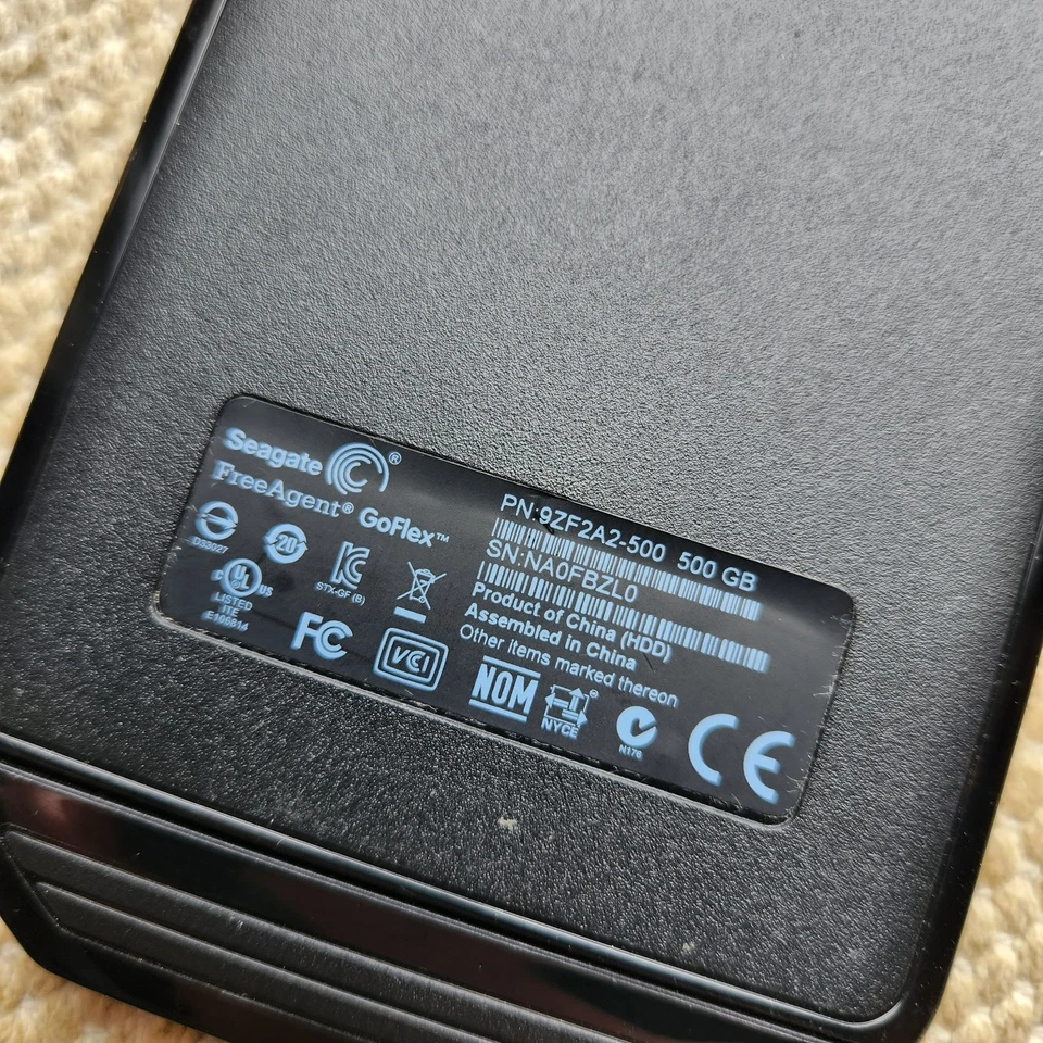 Seagate FreeAgent GoFlex 9ZF2A5-500 1TB USB External Hard Drive Tested Works - Image 2 of 4