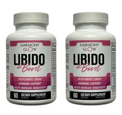 2-Pack, Harmony Glow LIBIDO BOOST Passion & Aphrodisiac for Women 120 Caps Total