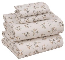 RUVANTI 100 Cotton Sheets Queen Size Percale Bedding, Queen, Twin Spring
