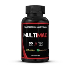 Strom Sports MultiMAX Multivitamin – 90 Servings | 180 Tablets | 3 Month Supply