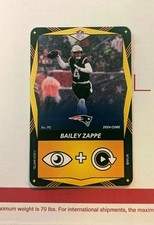 2024 Mattel UNO Elite Core Edition-BAILEY ZAPPE Yellow New England Patriots #192