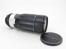 Soligor 200mm Lens Tele-Auto 1:3.5 FD w Tiffen Hi-Trans Haze1 Filter  Case