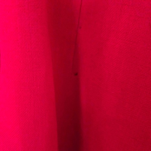 Abito cappotto Louis Feraud vintage anni 80 90 rosso 12 lana leggero evento festivo - Foto 23 di 23