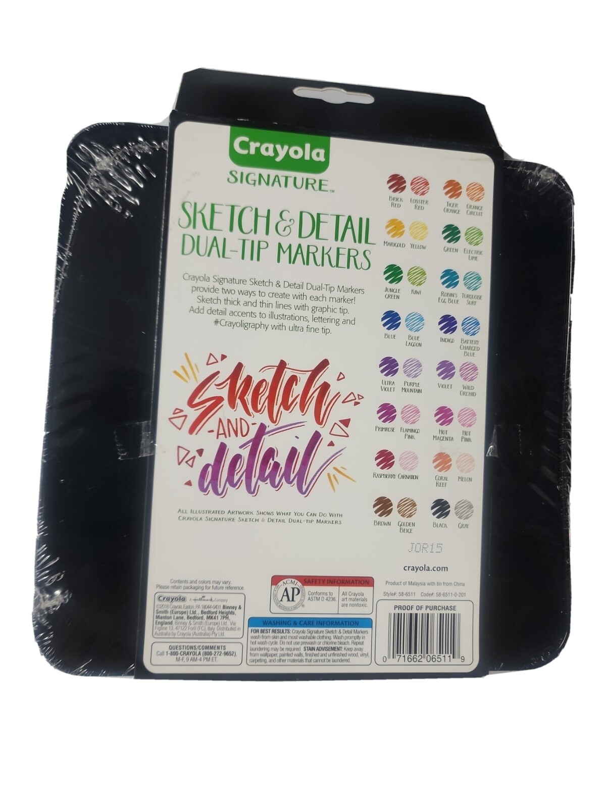 CRAYOLA Signature SKETCH & DETAIL dual tip markers. 32 VIBRANT COLORS! 🔥 🔥 