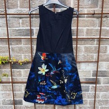 Alice and Olivia Sleeveless Black Floral Dress | Summer Party Dress