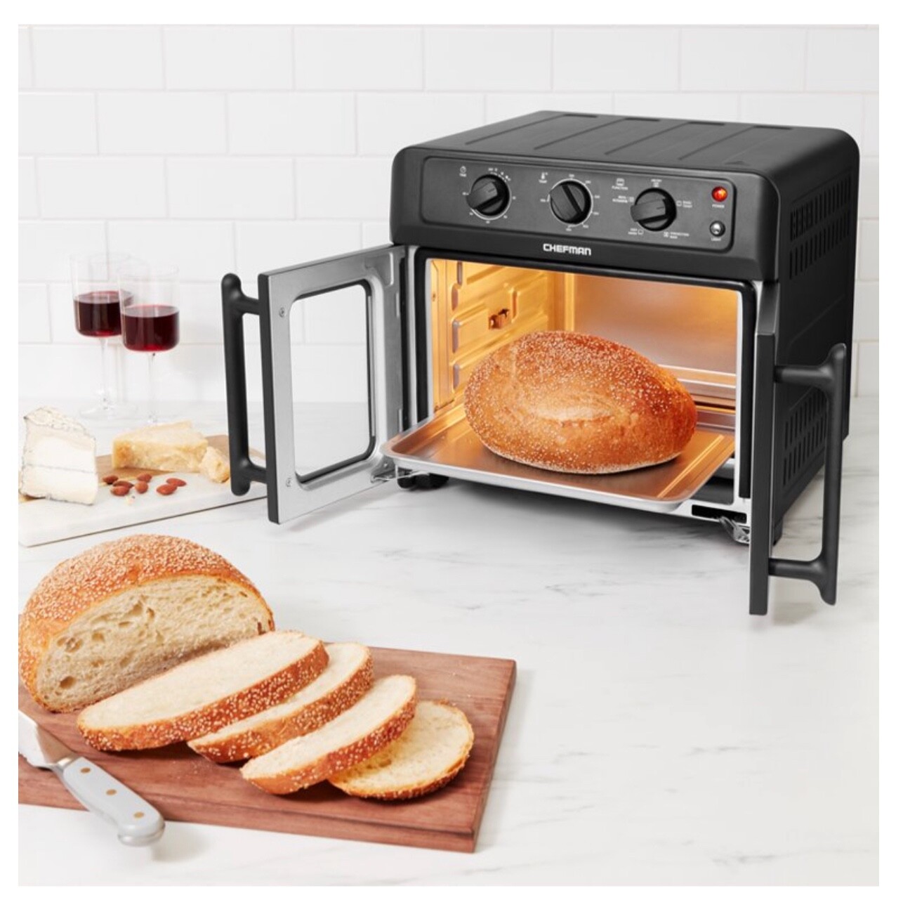 Chefman RJ50FDAFM25 26qt French Door Air Fryer plus oven 816458025867