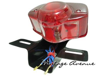 HONDA SL100 SL125 XL100 XL125 XL175 TAIL LAMP LIGHT + BRACKET 6V