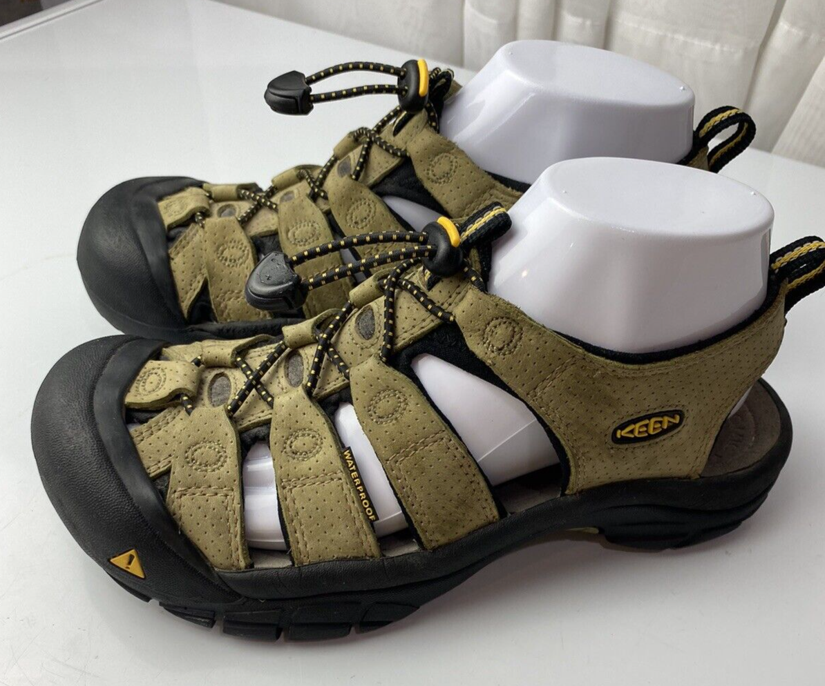 Sandali Keen donna taglia 7 5 impermeabili XT1205 escursionismo punta chiusa verde giallo