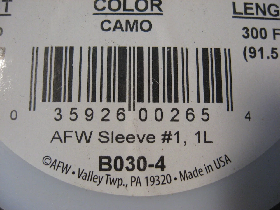 Alambre de arrastre líder de acero inoxidable 300' AFW Surfstrand 1x7 - camuflaje - 30 lb Foto 3 de 4