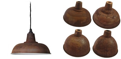 Industrial Rustikal Vintage Retro Alte Fabrik Decken Pendelleuchte Schirm 