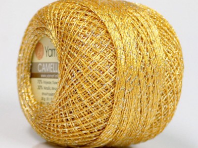Gold Silver Metallic Braid Thread Cross Stitch 13gr YarnArt Camellia 52252