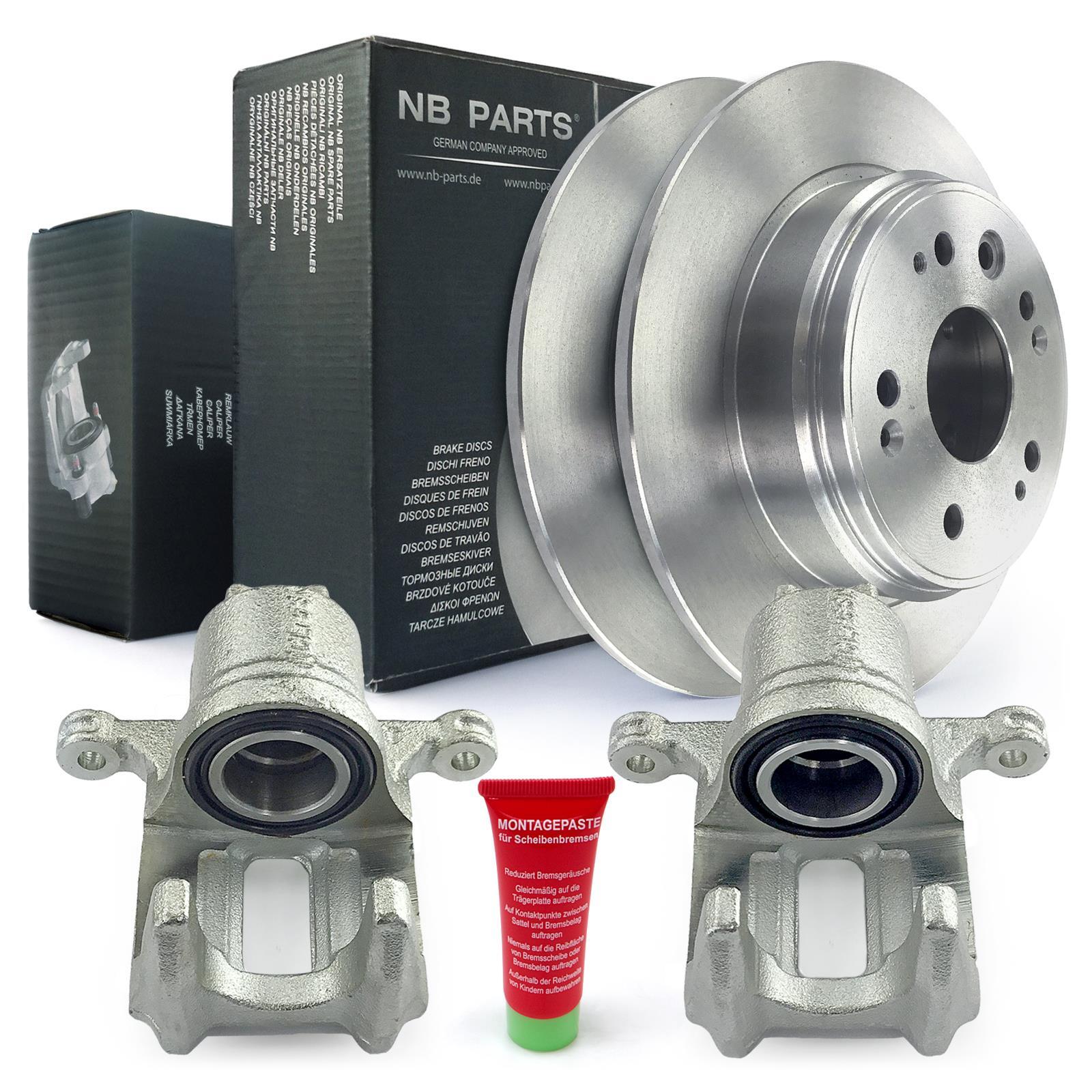 Brake Calipers Brake Discs Set 304.5mm Full Rear for Honda CR-V II RD 2.0