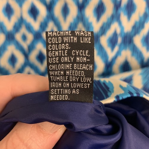 Eden Court Etuikleid blau Ikat Kombi geometrisches Muster Damengröße 6 Geo neu - Bild 4 von 8