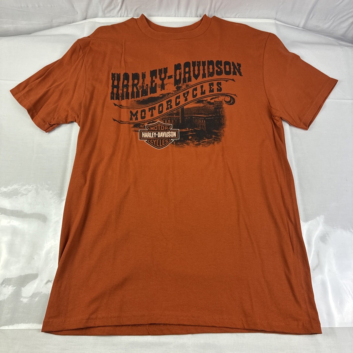 Harley-Davidson Orange Thunder Hanesタグ Harley-Davidson Orange Thunder Hanesタグ