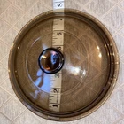 Vintage PYREX Corning Ware 7.5” Round Visions Amber Glass Lid ONLY