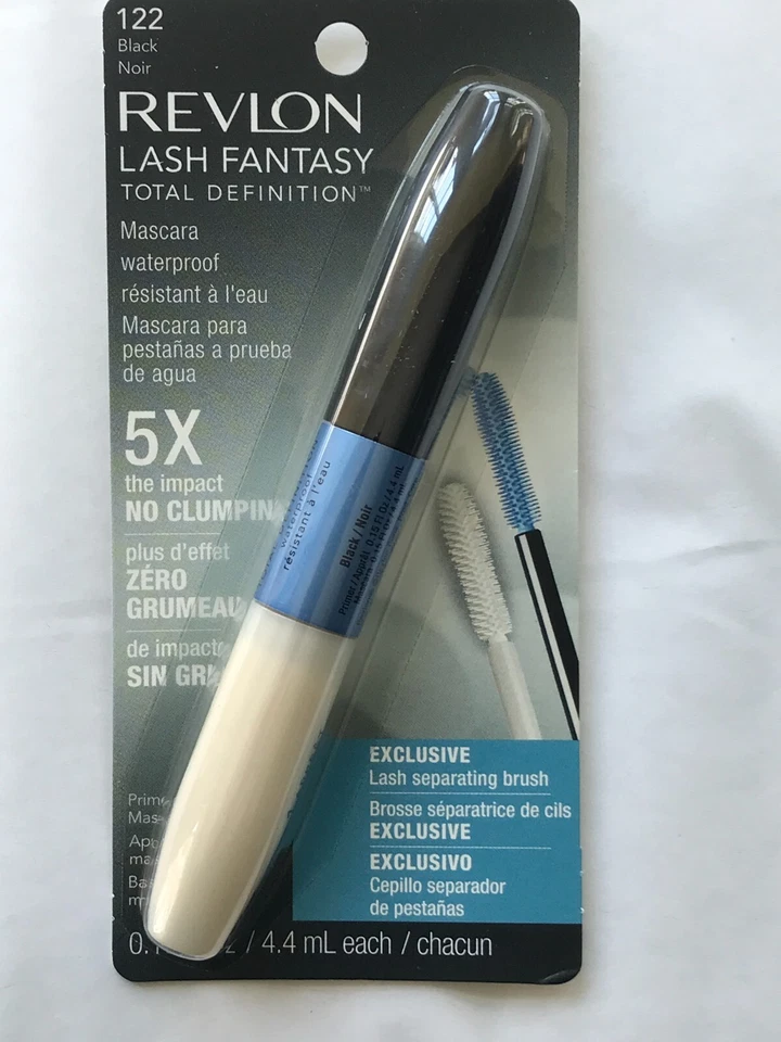 Revlon Wimpern Fantasy Total Definieren Wasserdicht Schwarz Verpackt Auf Karte - Bild 2 von 3