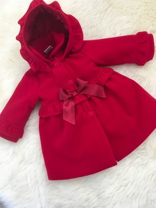 baby red duffle coat