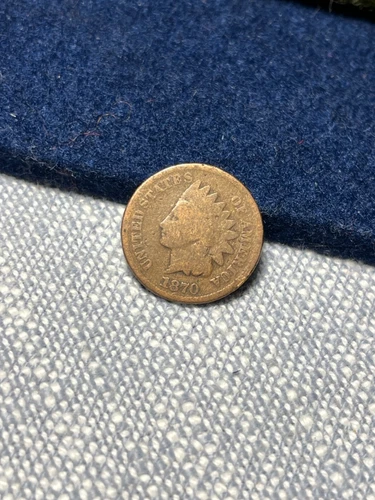 (#101202) Indian Head Cent: 1870. #2.  Good.  strong date.