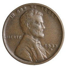 1933-D Lincoln Wheat Cent Penny Better Grade Complete Your Album!!