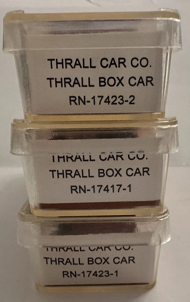 Red Caboose N RN-17523 Thrall Car Company 3 Pack Box Car - Image 4 of 4
