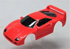 HO Slot Car Body - Tyco 440x2 Wide-Pan Body - Ferrari F-40 - Red