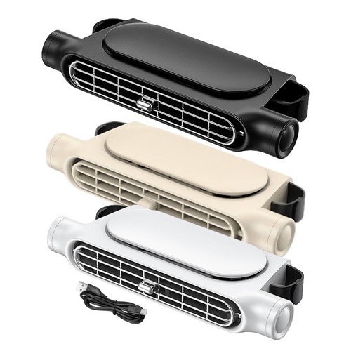 Mini USB Car SUV Seat Back Cooling Fan Portable 3 Speed Headrest Silent Cooler