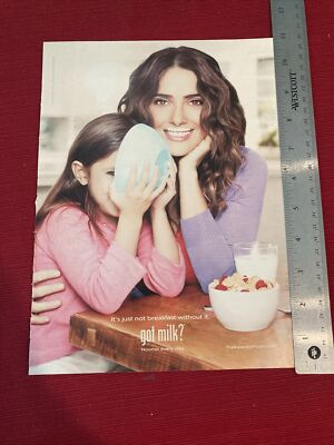 Salma Hayek for Got Milk? 2012 Print Ad