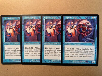 mtg cephalid cards Altered Art