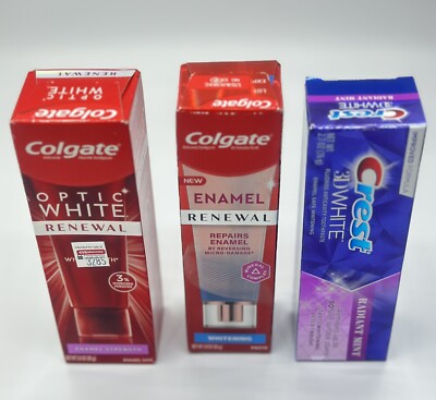 Set X3  toothpaste  Colgate And Crest New look At The Photos Free Shipping 