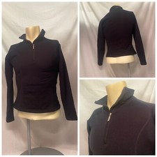 Marker Pullover Youth L Black Fleece 1/4 Zip Poly Blend Mint YGI RE2437